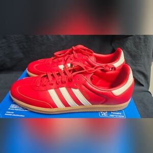 Adida Samba OG Shoes Scarlet White JR0881 New No Box Top Men Size 11.5 Or 12